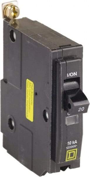 Square D - 20 Amp, 120 VAC, 1 Pole, Bolt On Miniature Circuit Breaker - 14-8 AWG - Apex Tool & Supply