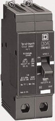 Square D - 40 Amp, 480Y/277 V, 2 Pole, Bolt On Miniature Circuit Breaker - 18 kA Breaking Capacity, 12, 14 AWG - Apex Tool & Supply