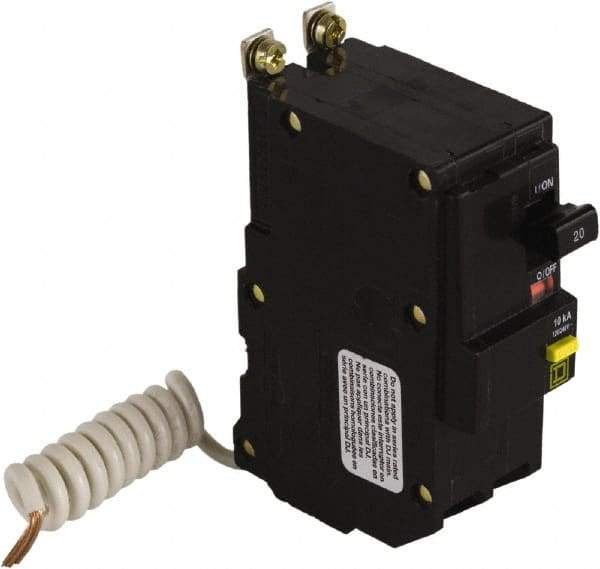 Square D - 20 Amp, 240 VAC, 2 Pole, Bolt On Residual Current Circuit Breaker with Overcurrent Protection - 12-8, 14-8 AWG - Apex Tool & Supply