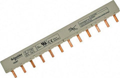 Schneider Electric - 63 Amp Circuit Breaker Combination Busbar - 10-3 AWG, Use with C60 Comb Busbars, N40 Comb Busbars - Apex Tool & Supply
