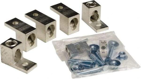 Square D - 4, 1/0, 14-1/0, 14-2/0 AWG, Mechanical Transformer Lug Kit - For Use with Single Phase Primary and Secondary Transformers, Three Phase Delta with Center Tap, Three Phase Wye Secondary Transformers - Apex Tool & Supply