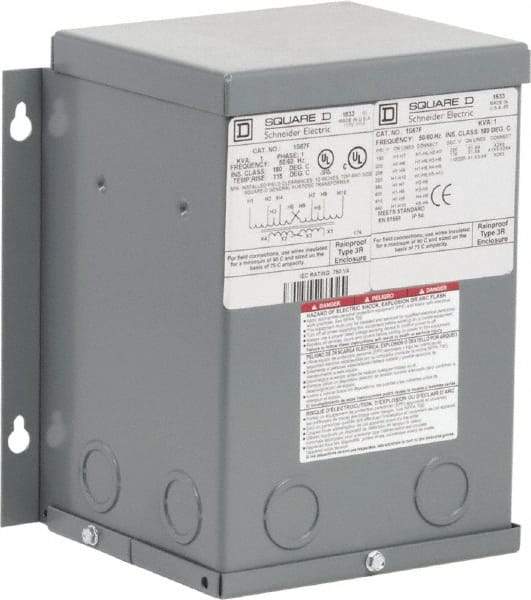 Square D - 1 Phase, 1 kVA, General Purpose Transformer - 3R NEMA Rating - Apex Tool & Supply