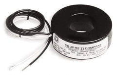 Square D - 50 Amp AC Input, 5 Amp AC Output, Panel Meter Current Transformer - Flying Lead Terminal, For Use with AC Ammeter - Apex Tool & Supply