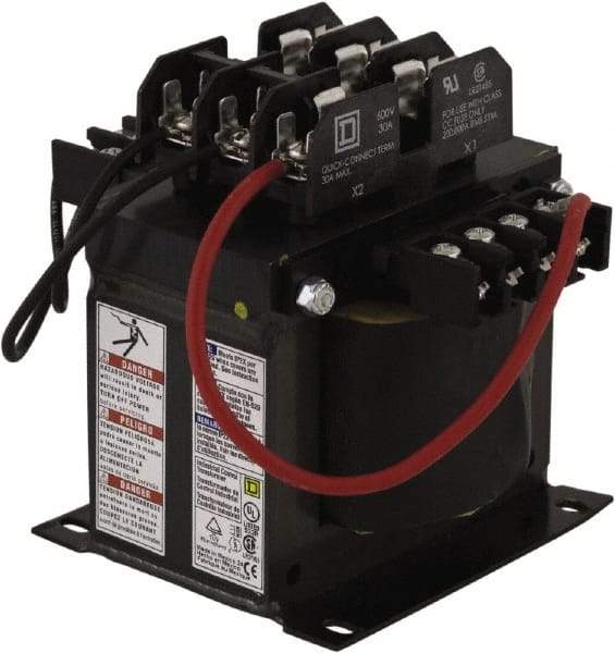 Square D - 1 Phase, 500 VA, Top Mount Fuse Block Control Transformer - 239°F Temp Rise - Apex Tool & Supply