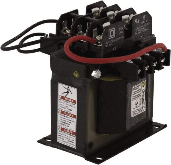 Square D - 1 Phase, 300 VA, Top Mount Fuse Block Control Transformer - Apex Tool & Supply