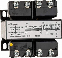 Square D - 1 Phase, 25 VA, Control Transformer - 131°F Temp Rise - Apex Tool & Supply
