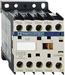 Schneider Electric - 4NO, 480 VAC at 50/60 Hz Control Relay - 17 V - Apex Tool & Supply