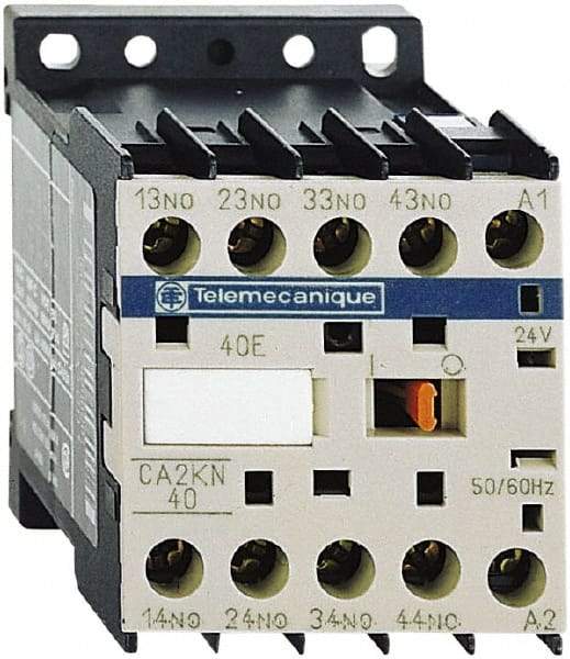 Schneider Electric - 4NO, 24 VAC at 50/60 Hz Control Relay - 17 V - Apex Tool & Supply