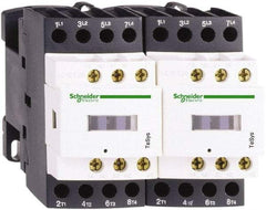 Schneider Electric - 4 Pole, 24 Coil VDC, 25 Amp at 440 VAC, Reversible IEC Contactor - Bureau Veritas, CCC, CSA, CSA C22.2 No. 14, DNV, EN/IEC 60947-4-1, EN/IEC 60947-5-1, GL, GOST, LROS, RINA, RoHS Compliant, UL 508, UL Listed - Apex Tool & Supply