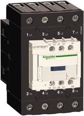 Schneider Electric - 4 Pole, 120 Coil VAC at 50/60 Hz, 60 Amp at 440 VAC, Nonreversible IEC Contactor - Bureau Veritas, CCC, CSA, CSA C22.2 No. 14, DNV, EN/IEC 60947-4-1, EN/IEC 60947-5-1, GL, GOST, LROS, RINA, UL 508, UL Listed - Apex Tool & Supply