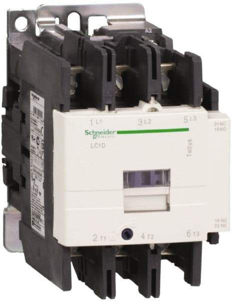 Schneider Electric - 3 Pole, 240 Coil VAC at 50/60 Hz, 80 Amp at 440 VAC, Nonreversible IEC Contactor - Bureau Veritas, CCC, CSA, CSA C22.2 No. 14, DNV, EN/IEC 60947-4-1, EN/IEC 60947-5-1, GL, GOST, LROS, RINA, RoHS Compliant, UL 508, UL Listed - Apex Tool & Supply