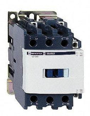 Schneider Electric - 3 Pole, 24 Coil VDC, 65 Amp at 440 VAC and 80 Amp at 440 VAC, Nonreversible IEC Contactor - 1 Phase hp: 10 at 230/240 VAC, 5 at 115 VAC, 3 Phase hp: 20 at 200/208 VAC, 20 at 230/240 VAC, 50 at 460/480 VAC, 50 at 575/600 VAC - Apex Tool & Supply