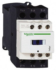 Schneider Electric - 3 Pole, 120 Coil VAC at 50/60 Hz, 38 Amp at 440 VAC, Nonreversible IEC Contactor - Bureau Veritas, CCC, CSA, CSA C22.2 No. 14, DNV, EN/IEC 60947-4-1, EN/IEC 60947-5-1, GL, GOST, LROS, RINA, RoHS Compliant, UL 508, UL Listed - Apex Tool & Supply
