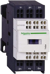 Schneider Electric - 3 Pole, 110 Coil VAC at 50/60 Hz, 16 Amp at 440 VAC and 9 Amp at 440 VAC, Nonreversible IEC Contactor - 1 Phase hp: 0.5 at 115 VAC, 1 at 230/240 VAC, 3 Phase hp: 2 at 200/208 VAC, 2 at 230/240 VAC, 5 at 460/480 VAC, 7.5 at 575/600 VAC - Apex Tool & Supply