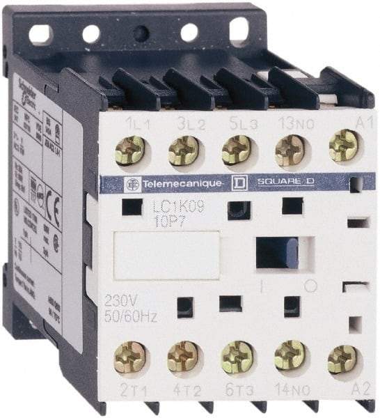 Schneider Electric - 3 Pole, 110 Coil VAC at 50/60 Hz, 16 Amp at 690 VAC, 20 Amp at 440 VAC and 9 Amp at 440 VAC, IEC Contactor - CSA, RoHS Compliant, UL Listed - Apex Tool & Supply