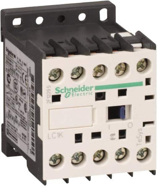 Schneider Electric - 3 Pole, 480 Coil VAC at 50/60 Hz, 6 Amp at 440 VAC, Nonreversible IEC Contactor - BS 5424, CSA, IEC 60947, NF C 63-110, RoHS Compliant, UL Listed, VDE 0660 - Apex Tool & Supply