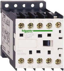 Schneider Electric - 4 Pole, 24 Coil VAC at 50/60 Hz, 16 Amp at 690 VAC and 20 Amp at 440 VAC, Nonreversible IEC Contactor - BS 5424, CSA, IEC 60947, NF C 63-110, RoHS Compliant, UL Listed, VDE 0660 - Apex Tool & Supply