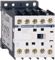 Schneider Electric - 3 Pole, 24 Coil VDC, 16 Amp at 690 VAC, 20 Amp at 440 VAC and 9 Amp at 440 VAC, Nonreversible IEC Contactor - BS 5424, CSA, IEC 60947, NF C 63-110, RoHS Compliant, UL Listed, VDE 0660 - Apex Tool & Supply