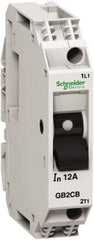 Schneider Electric - 20 Amp, 1 Pole, Backplate, Clip, DIN Rail Mount Circuit Protector - Thermal Magnetic Trip, Multiple Breaking Capacity Ratings, 67mm Deep x 74mm High x 15mm Wide - Apex Tool & Supply