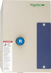 Schneider Electric - 9 Amp, 120 Coil VAC, Nonreversible Enclosed IEC Motor Starter - 1 Phase Hp: 0.3 at 120 VAC, 1 at 240 VAC, 3 Phase Hp: 2 at 208 VAC, 2 at 230 VAC, 5 at 460 VAC, 7.5 at 575 VAC - Apex Tool & Supply