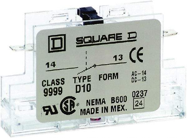 Square D - 5 Amp, Contactor Auxiliary Contact Kit - Apex Tool & Supply