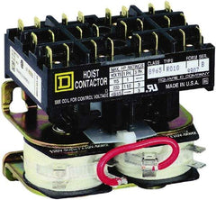 Square D - 3 Pole, 110 Coil VAC at 50 Hz and 120 Coil VAC at 60 Hz, Reversible Definite Purpose Contactor - Phase 1 and Phase 3 Hp:  1 at 115 VAC, 1.5 at 230 VAC, 3 at 230 VAC, 3 at 460 VAC, 3 at 575 VAC, CSA, RoHS Compliant, UL Listed - Apex Tool & Supply