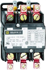 Square D - 3 Pole, 40 Amp Inductive Load, 277 Coil VAC at 60 Hz, Definite Purpose Contactor - Phase 1 and Phase 3 Hp:  10 at 230 VAC, 20 at 460 VAC, 25 at 575 VAC, 3 at 115 VAC, 7.5 at 230 VAC, 50 Amp Resistive Rating, CE, CSA, UL Listed - Apex Tool & Supply