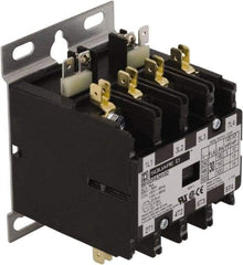 Square D - 4 Pole, 30 Amp Inductive Load, 24 Coil VAC at 50/60 Hz, Definite Purpose Contactor - Phase 1 and Phase 3 Hp:  10 at 230 VAC, 15 at 460 VAC, 2 at 115 VAC, 20 at 575 VAC, 5 at 230 VAC, 40 Amp Resistive Rating, CE, CSA, UL Listed - Apex Tool & Supply