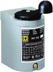 Square D - 250 VDC, 600 VAC Input Volt, Reversing, Drum Switch - CSA, RoHS Compliant, UL Listed - Apex Tool & Supply