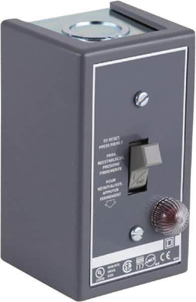Square D - 1 Pole, 16 Amp, Open Toggle Manual Motor Starter - 1 hp at 115 VAC, 1 hp at 230 VAC, 1 hp at 277 VAC, CE, CSA & UL Listed - Apex Tool & Supply