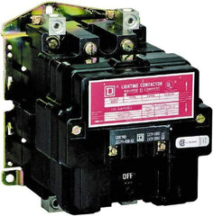 Square D - No Enclosure, 2 Pole, Electrically Held Lighting Contactor - 100 A (Tungsten), 110 VAC at 50 Hz, 120 VAC at 60 Hz - Apex Tool & Supply