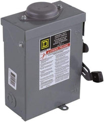 Square D - 30 Amp, 120/240 V, 2 Pole Fused Safety Switch - NEMA 3R, 2 hp at 120 VAC, 3 hp at 240 VAC (Single Phase), DPST Contact Form - Apex Tool & Supply