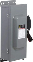 Square D - 100 Amp, 600 VAC/VDC, 3 Pole Nonfused Safety Switch - NEMA 12 & 3R, 40 hp at 600 VAC, 50 hp at 600 VDC (Single Phase), 100 hp at 600 VAC, 50 hp at 600 VDC (Triple Phase) - Apex Tool & Supply