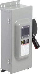 Square D - 100 Amp, 600 VAC/VDC, 3 Pole Nonfused Safety Switch - NEMA 12 & 3R, 40 hp at 600 VAC, 50 hp at 600 VDC (Single Phase), 100 hp at 600 VAC, 50 hp at 600 VDC (Triple Phase) - Apex Tool & Supply