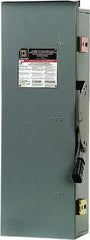 Square D - 100 Amp, 240 VAC, 250 VDC, 2 Pole Nonfused Safety Switch - NEMA 3R, 15 hp at 240 VAC, 20 hp at 250 VDC (Single Phase), DPDT Contact Form - Apex Tool & Supply