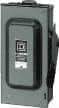 Square D - 60 Amp, 240 VAC, 250 VDC, 2 Pole Fused Safety Switch - NEMA 3R, 10 hp at 240 VAC, 10 hp at 250 VDC (Single Phase), 15 hp at 240 VAC, 10 hp at 250 VDC (Triple Phase), DPST Contact Form - Apex Tool & Supply