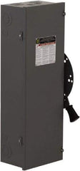 Square D - 100 Amp, 240 VAC, 250 VDC, 3 Pole Nonfused Safety Switch - NEMA 1, 15 hp at 240 VAC, 20 hp at 250 VDC (Single Phase), 30 hp at 240 VAC, 20 hp at 250 VDC (Triple Phase), 3PDT Contact Form - Apex Tool & Supply