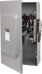 Square D - 200 Amp, 240 VAC, 250 VDC, 2 Pole Fused Safety Switch - NEMA 1, 15 hp at 240 VAC (Single Phase), 60 hp at 240 VAC, 40 hp at 250 VDC (Triple Phase), DPST Contact Form - Apex Tool & Supply