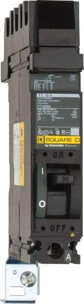 Square D - 30 Amp, 125 VDC, 277 VAC, 1 Pole, Molded Case Circuit Breaker - Thermal Magnetic Trip, 12-4 (Aluminum), 14-4 (Copper) AWG - Apex Tool & Supply