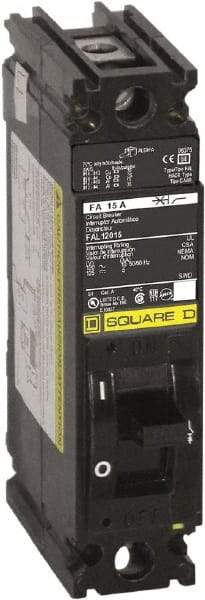 Square D - 20 Amp, 125 VDC, 277 VAC, 1 Pole, Individually Mounted Molded Case Circuit Breaker - Thermal Magnetic Trip, 18 kA at 480 VAC Breaking Capacity, 12-4 (Aluminum), 14-4 (Copper) AWG, 4.13 Inch Deep x 6 Inch High x 1-1/2 Inch Wide - Apex Tool & Supply