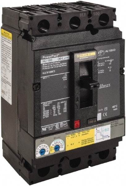 Square D - 100 Amp, 600 V, 3 Pole, Panel Mount Circuit Breaker - Electronic Trip, Multiple Breaking Capacity Ratings - Apex Tool & Supply