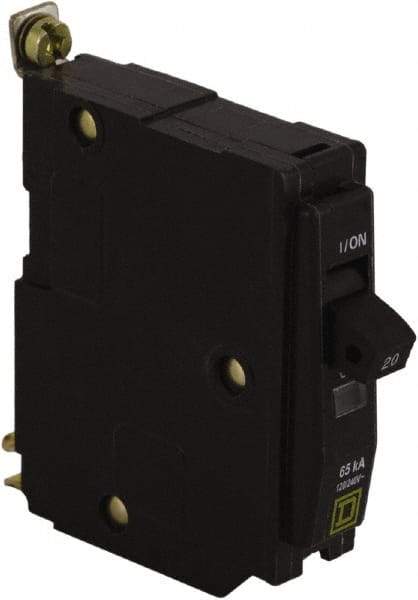 Square D - 20 Amp, 240 VAC, 1 Pole, Bolt On Miniature Circuit Breaker - 14-8 AWG - Apex Tool & Supply