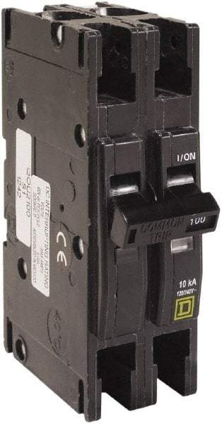 Square D - 125 Amp, 240 VAC, 2 Pole, Panel Mount Miniature Circuit Breaker - 12-2/0 AWG - Apex Tool & Supply