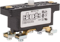 Square D - 0.25 Amp at 125 VDC, 5 Amp at 600 VAC, SPDT-DB, Basic Snap Switch - 600 V, Screw Terminal, 0.69 Lb Max Operating Force, 2-1/2 Inch High x 0.83 Inch Long x 1.03 Inch Wide, -20 to 185°F - Apex Tool & Supply