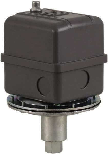 Square D - 1 NEMA Rated, DPST, 16.5 inHg to 25 inHg, Vacuum Switch Pressure and Level Switch - Adjustable Pressure, 480 VAC, Screw Terminal - Apex Tool & Supply