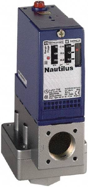 Telemecanique Sensors - 1/4 Inch NPT (Female) Connector, 300 Bar Sensor, Shock and Vibration Resistant, Control Circuit Pressure Sensor - 1.378 Inch Wide, IP66, For Use with OsiSense XM - Apex Tool & Supply