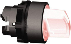 Schneider Electric - 22mm Mount Hole, 3 Position, Handle Operated, Selector Switch Only - Red, Momentary (MO), Illuminated, Shock, Vibration and Water Resistant - Apex Tool & Supply