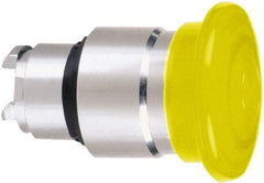 Schneider Electric - 22mm Mount Hole, Extended Mushroom Head, Pushbutton Switch Only - Round, Orange Pushbutton, Nonilluminated, Maintained (MA) - Apex Tool & Supply