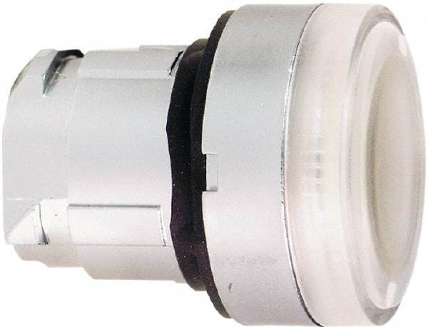 Schneider Electric - 22mm Mount Hole, Flush, Pushbutton Switch Only - Round, White Pushbutton, Illuminated, Momentary (MO) - Apex Tool & Supply