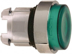 Schneider Electric - 22mm Mount Hole, Extended Straight, Pushbutton Switch Only - Round, Green Pushbutton, Nonilluminated, Momentary (MO) - Apex Tool & Supply